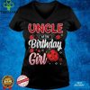 Mens Uncle Of The Birthday Girl Family Ladybug Birthday T Shirt
