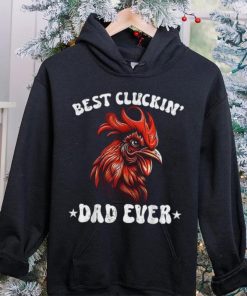 Mens Vintage Father’s Day Chicken Dad Best Cluckin’ Dad Ever Long Sleeve T shirt