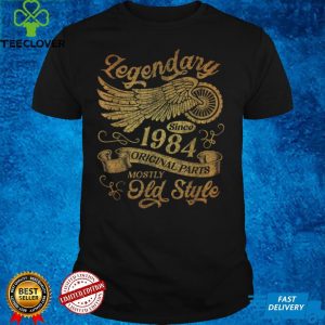 Mens Vintage Legendary Since 1984 37th Birthday 37 Year Old Gifts T Shirt