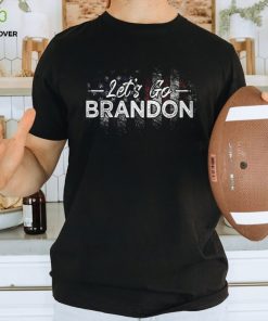Men's Warrior Let's Go Brandon Patriotic Cotton Short Sleeve Black T Shirt