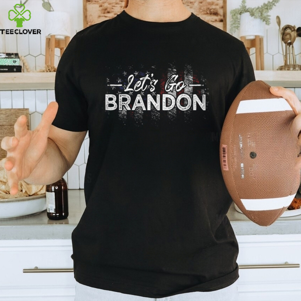 Men's Warrior Let's Go Brandon Patriotic Cotton Short Sleeve Black T Shirt Men's Warrior Let's Go Brandon Patriotic Cotton Short Sleeve Black T Shirt