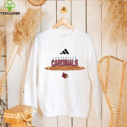 Men’s adidas White Louisville Cardinals Softball Pitcher’s Circle T Shirt