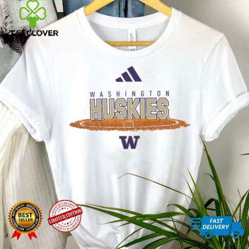 Men’s adidas White Washington Huskies Softball Pitcher’s Circle T Shirt