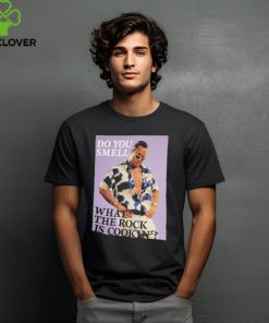 Men’s ripple junction black the rock do you smell what the rock is cookin shirt
