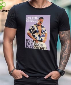 Men’s ripple junction black the rock do you smell what the rock is cookin shirt