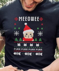 Meow Purr Purr Purr Purr Ugly Christmas Shirt