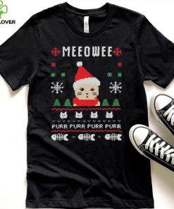 Meow Purr Purr Purr Purr Ugly Christmas Shirt