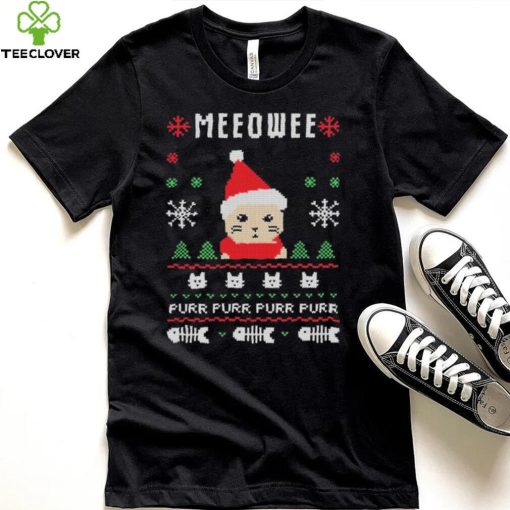 Meow Purr Purr Purr Purr Ugly Christmas Shirt