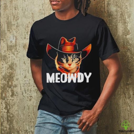 Meowdy Cat Cowboy Funny Cat Meme Shirt