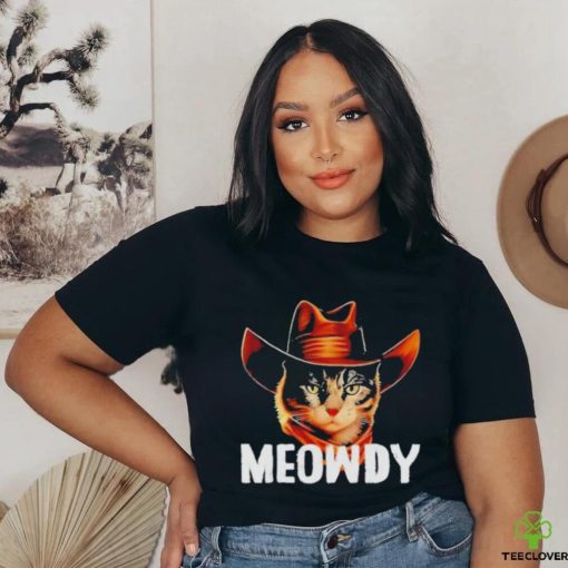 Meowdy Cat Cowboy Funny Cat Meme Shirt