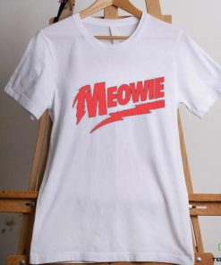 Meowie David Bowie Logo Parody T Shirt