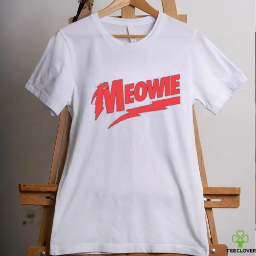 Meowie David Bowie Logo Parody T Shirt