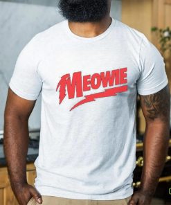 Meowie David Bowie Logo Parody T Shirt