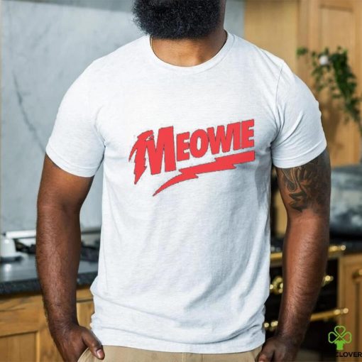Meowie David Bowie Logo Parody T Shirt