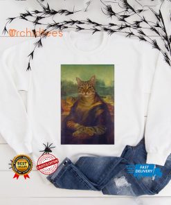 Meowing Lisa Funny Cat Shirt, Cat Art Thoodie, sweater, longsleeve, shirt v-neck, t-shirt, Cat Lover T Shirt tee