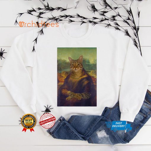 Meowing Lisa Funny Cat Shirt, Cat Art Thoodie, sweater, longsleeve, shirt v-neck, t-shirt, Cat Lover T Shirt tee