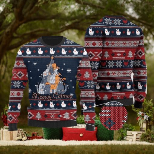 Meowy Catmas 3D Printed Ugly Christmas Sweater