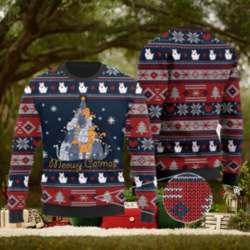Meowy Catmas Christmas Cats Tree Ugly Sweater For Cat Lovers On Christmas Days