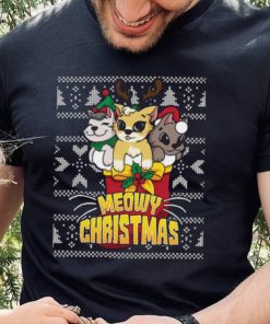 Meowy Catmas Holiday Merry Christmas Ugly Shirt