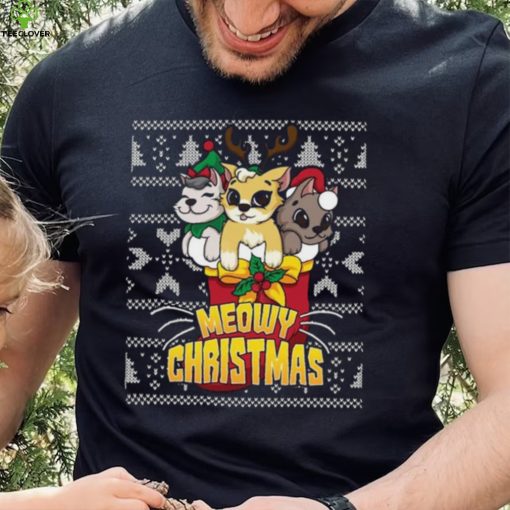 Meowy Catmas Holiday Merry Christmas Ugly Shirt