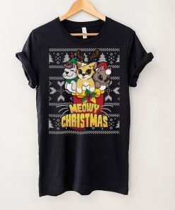 Meowy Catmas Holiday Merry Christmas Ugly Shirt