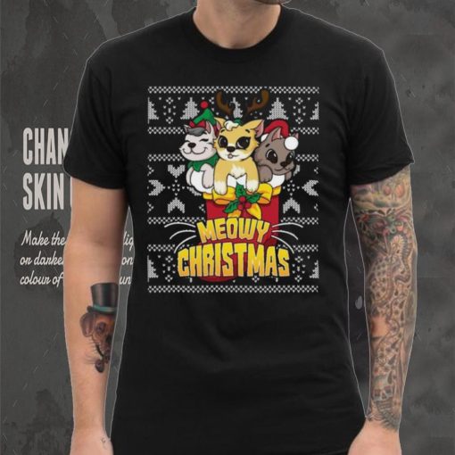 Meowy Catmas Holiday Merry Christmas Ugly Shirt