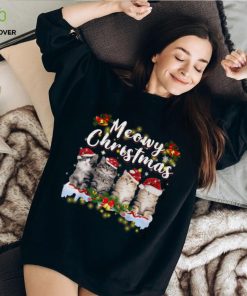 Meowy Christmas Cute Christmas Cat Classic T Shirt