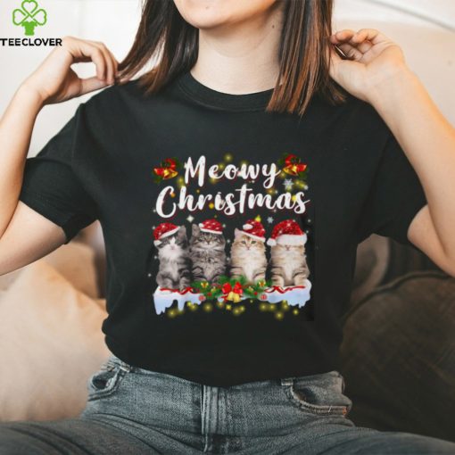 Meowy Christmas   Cute Christmas Cat Classic T Shirt
