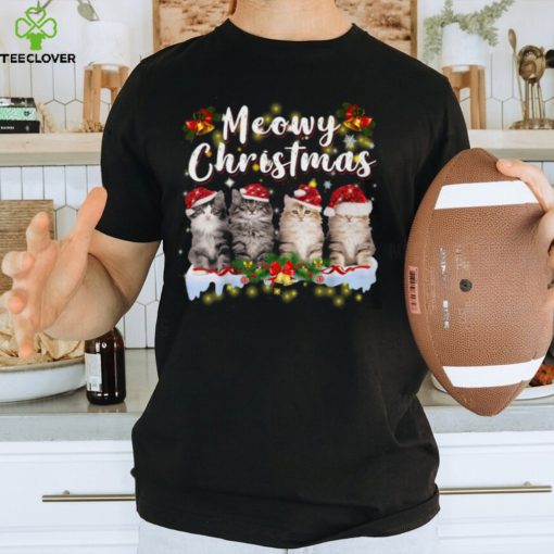 Meowy Christmas   Cute Christmas Cat Classic T Shirt