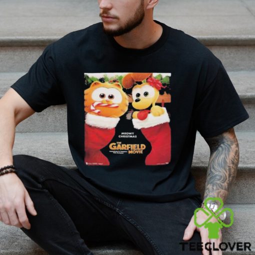 Meowy Christmas The Garfield Movie Poster T Shirt