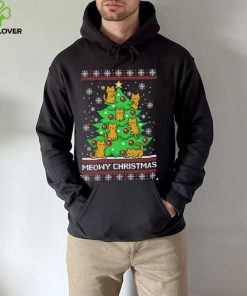 Meowy Merry Christmas tree cat lover ugly hoodie, sweater, longsleeve, shirt v-neck, t-shirt