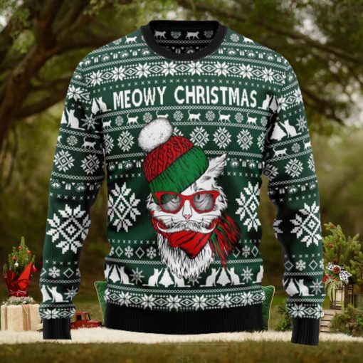 Meowy Tacky Outfit Ugly Christmas Sweater Thankgiving Gift Men Women