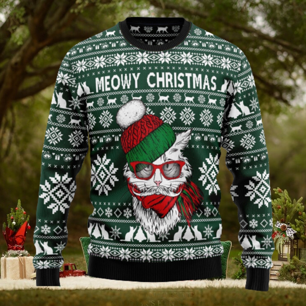Meowy Tacky Outfit Ugly Christmas Sweater Thankgiving Gift Men Women Meowy Tacky Outfit Ugly Christmas Sweater Thankgiving Gift Men Women