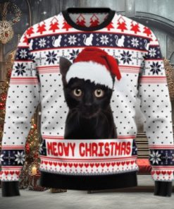 Meowy Ugly Sweater For Christmas