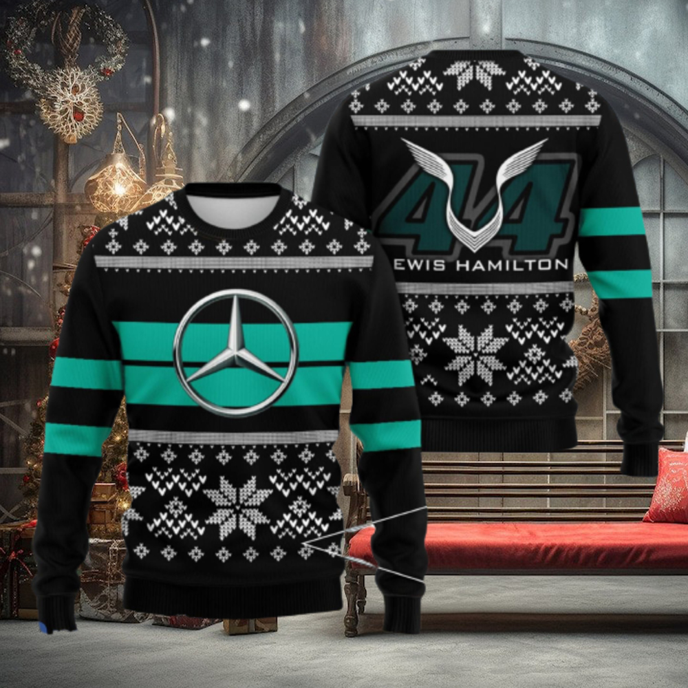Mercedes Mpr X Lh Christmas Santa Hat AOP Print 3D Ugly Sweater Mercedes Mpr X Lh Christmas Santa Hat AOP Print 3D Ugly Sweater