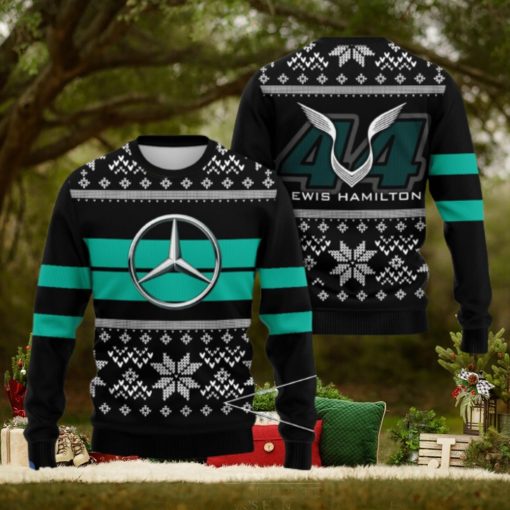 Mercedes Mpr X Lh Christmas Santa Hat AOP Print 3D Ugly Sweater