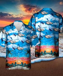 Mercy Flight Eurocopter Kawasaki BK 117A 4 Hawaiian Shirt Men And Women Gift Floral Beach