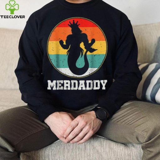 Merdaddy Security Merman Mermaid Daddy Fish Father’s Day Long Sleeve T shirt