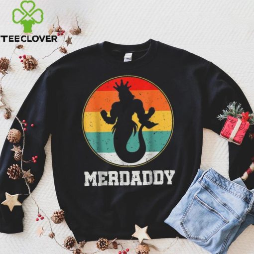 Merdaddy Security Merman Mermaid Daddy Fish Father’s Day Long Sleeve T shirt