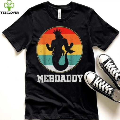 Merdaddy Security Merman Mermaid Daddy Fish Father’s Day Long Sleeve T shirt