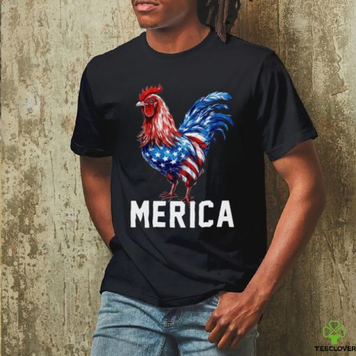 Merica Chicken USA Flag   Independence Day Chicken Classic T Shirt