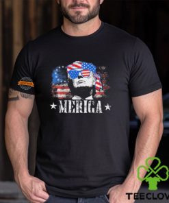 Merica Trump 4th Of July Us American Flag Women Shirt