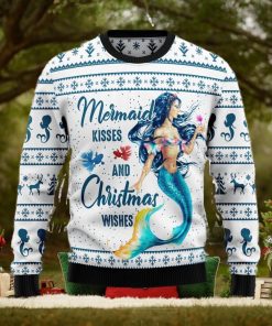 Mermaid Wishes Mermaid Lover Ugly Christmas Sweater