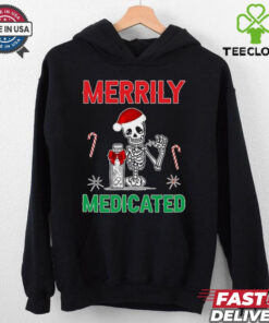 Merrily Medicated Retro Sarcasm Chronic Pain T Shirt