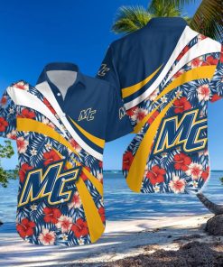 Merrimack Warriors 3D Hawaiian Shirt Hibiscus Sport Style NCAA Men And Women Gift For Fans