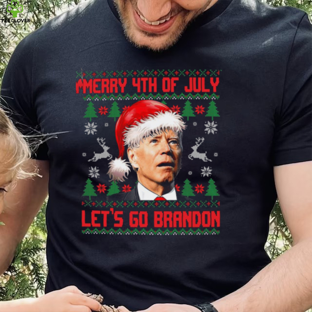 Merry 4th Of July Let's Go Brandon Ugly Christmas Sweater Sweatshirt Merry 4th Of July Let's Go Brandon Ugly Christmas Sweater Sweatshirt