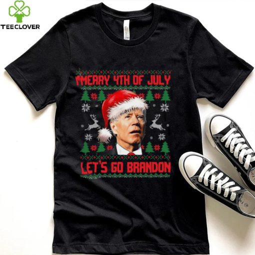 Merry 4th Of July Let’s Go Brandon Ugly Christmas Sweater Sweatshirt