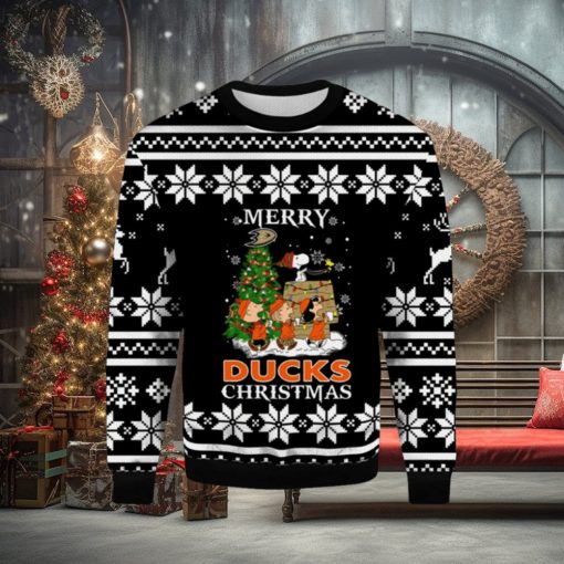 Merry Anaheim Ducks Christmas Snoopy Ugly Sweater