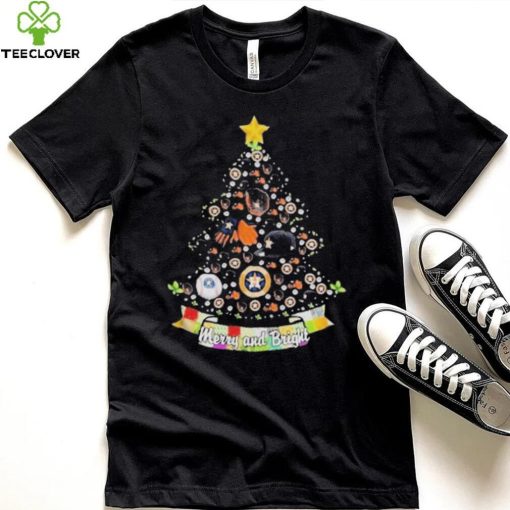 Merry And Bright Los Houston Astros MLB Christmas Tree 2022 Shirt