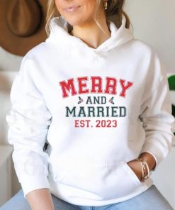 Merry And Married Christmas Est. 2023 shirt